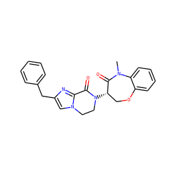 CN1C(=O)[C@@H](N2CCn3cc(Cc4ccccc4)nc3C2=O)COc2ccccc21 ZINC001772601411