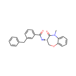 CN1C(=O)[C@@H](NC(=O)c2cccc(Cc3ccccc3)c2)COc2ccccc21 ZINC001772631904