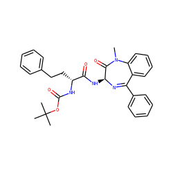 CN1C(=O)[C@H](NC(=O)[C@@H](CCc2ccccc2)NC(=O)OC(C)(C)C)N=C(c2ccccc2)c2ccccc21 ZINC000028952539