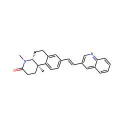 CN1C(=O)CC[C@]2(C)c3ccc(/C=C/c4cnc5ccccc5c4)cc3CC[C@@H]12 ZINC000027324531