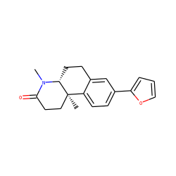 CN1C(=O)CC[C@]2(C)c3ccc(-c4ccco4)cc3CC[C@@H]12 ZINC000027322428
