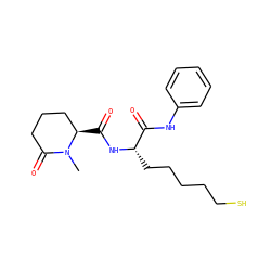 CN1C(=O)CCC[C@H]1C(=O)N[C@@H](CCCCCS)C(=O)Nc1ccccc1 ZINC000205058195