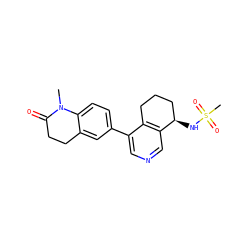 CN1C(=O)CCc2cc(-c3cncc4c3CCC[C@H]4NS(C)(=O)=O)ccc21 ZINC000205065933