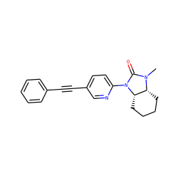 CN1C(=O)N(c2ccc(C#Cc3ccccc3)cn2)[C@H]2CCCC[C@H]21 ZINC000144292164