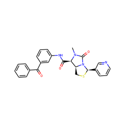 CN1C(=O)N2[C@@H](c3cccnc3)SC[C@H]2[C@H]1C(=O)Nc1cccc(C(=O)c2ccccc2)c1 ZINC000026648663