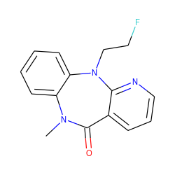 CN1C(=O)c2cccnc2N(CCF)c2ccccc21 ZINC000000013201