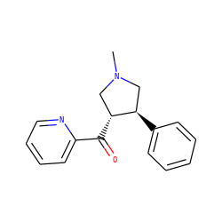 CN1C[C@@H](C(=O)c2ccccn2)[C@H](c2ccccc2)C1 ZINC000036270605