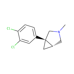 CN1C[C@@H]2C[C@]2(c2ccc(Cl)c(Cl)c2)C1 ZINC000034986879
