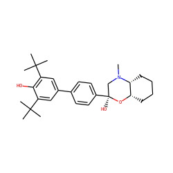 CN1C[C@](O)(c2ccc(-c3cc(C(C)(C)C)c(O)c(C(C)(C)C)c3)cc2)O[C@H]2CCCC[C@H]21 ZINC000095591902