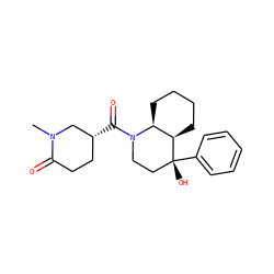 CN1C[C@H](C(=O)N2CC[C@@](O)(c3ccccc3)[C@@H]3CCCC[C@@H]32)CCC1=O ZINC000071317270