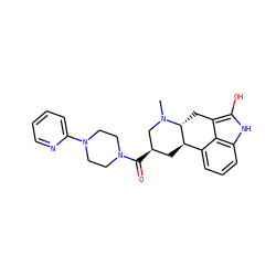 CN1C[C@H](C(=O)N2CCN(c3ccccn3)CC2)C[C@@H]2c3cccc4[nH]c(O)c(c34)C[C@H]21 ZINC000029038638