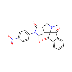 CN1C[C@H]2C(=O)N(c3ccc([N+](=O)[O-])cc3)C(=O)[C@H]2C12C(=O)c1ccccc1C2=O ZINC001772622732
