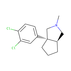 CN1C[C@H]2CCC[C@@]2(c2ccc(Cl)c(Cl)c2)C1 ZINC000072112635