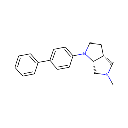 CN1C[C@H]2CCN(c3ccc(-c4ccccc4)cc3)[C@H]2C1 ZINC000062178497
