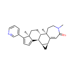 CN1CC[C@@]2(C)C(=CC1=O)[C@H]1C[C@H]1[C@H]1C3=CC=C(c4cccnc4)[C@@]3(C)CC[C@@H]12 ZINC000148068823