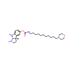 CN1CC[C@@]2(C)c3cc(OC(=O)NCCCCCCCCCCCN4CCOCC4)ccc3N(C)[C@@H]12 ZINC000096900190