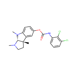 CN1CC[C@@]2(C)c3cc(OC(=O)Nc4cccc(Cl)c4Cl)ccc3N(C)[C@@H]12 ZINC000084466179