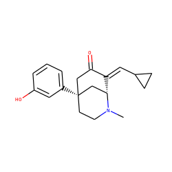 CN1CC[C@@]2(c3cccc(O)c3)CC(=O)/C(=C/C3CC3)[C@H]1C2 ZINC000100713470