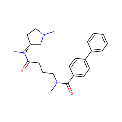 CN1CC[C@@H](N(C)C(=O)CCCN(C)C(=O)c2ccc(-c3ccccc3)cc2)C1 ZINC000028126365