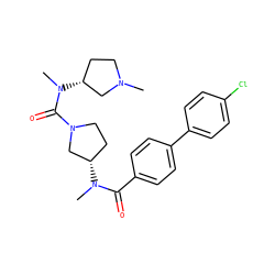 CN1CC[C@@H](N(C)C(=O)N2CC[C@H](N(C)C(=O)c3ccc(-c4ccc(Cl)cc4)cc3)C2)C1 ZINC000028460360