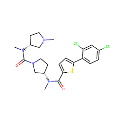 CN1CC[C@@H](N(C)C(=O)N2CC[C@H](N(C)C(=O)c3ccc(-c4ccc(Cl)cc4Cl)s3)C2)C1 ZINC000028463276