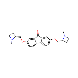 CN1CC[C@@H]1COc1ccc2c(c1)C(=O)c1cc(OC[C@H]3CCN3C)ccc1-2 ZINC000073197811