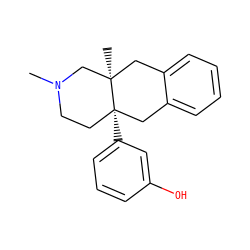 CN1CC[C@]2(c3cccc(O)c3)Cc3ccccc3C[C@]2(C)C1 ZINC000026942056