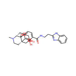 CN1CC[C@]23CC(=O)CC[C@@]2(O)[C@H]1Cc1ccc(C(=O)NCCc2nc4ccccc4[nH]2)c(O)c13 ZINC000148038828