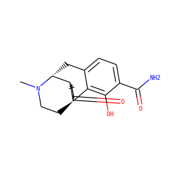 CN1CC[C@]23CC(=O)CC[C@H]2[C@H]1Cc1ccc(C(N)=O)c(O)c13 ZINC000040897219