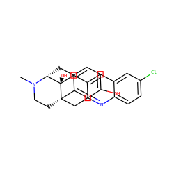 CN1CC[C@]23Cc4nc5ccc(Cl)cc5cc4C[C@@]2(O)[C@H]1Cc1ccc(O)cc13 ZINC000095561655