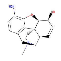 CN1CC[C@]23c4c5ccc(N)c4O[C@H]2[C@@H](O)C=C[C@H]3[C@H]1C5 ZINC000013813266
