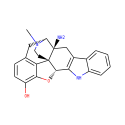 CN1CC[C@]23c4c5ccc(O)c4O[C@H]2c2[nH]c4ccccc4c2C[C@@]3(N)[C@H]1C5 ZINC000058482426