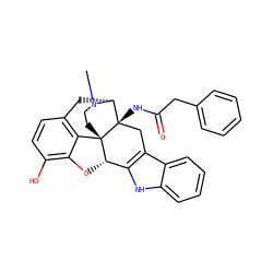 CN1CC[C@]23c4c5ccc(O)c4O[C@H]2c2[nH]c4ccccc4c2C[C@@]3(NC(=O)Cc2ccccc2)[C@H]1C5 ZINC000013517833