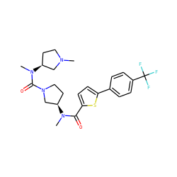 CN1CC[C@H](N(C)C(=O)N2CC[C@@H](N(C)C(=O)c3ccc(-c4ccc(C(F)(F)F)cc4)s3)C2)C1 ZINC000028393982