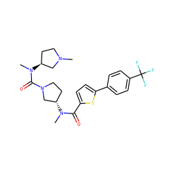CN1CC[C@H](N(C)C(=O)N2CC[C@H](N(C)C(=O)c3ccc(-c4ccc(C(F)(F)F)cc4)s3)C2)C1 ZINC000028394508