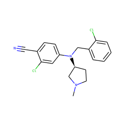 CN1CC[C@H](N(Cc2ccccc2Cl)c2ccc(C#N)c(Cl)c2)C1 ZINC000043019667