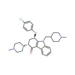 CN1CCC(Cn2c3c(c4ccccc42)C(=O)[C@H](N2CCN(C)CC2)C[C@H]3Oc2ccc(Cl)cc2)CC1 ZINC000028571740