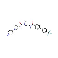 CN1CCC(N2CC[C@@H](N(C)C(=O)N3CC[C@@H](N(C)C(=O)c4ccc(-c5ccc(C(F)(F)F)cc5)cc4)C3)C2)CC1 ZINC000028125642