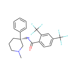 CN1CCC[C@@](NC(=O)c2ccc(C(F)(F)F)cc2C(F)(F)F)(c2ccccc2)C1 ZINC000141076613