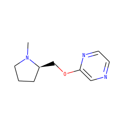 CN1CCC[C@@H]1COc1cnccn1 ZINC000013652945