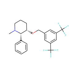 CN1CCC[C@H](OCc2cc(C(F)(F)F)cc(C(F)(F)F)c2)[C@@H]1c1ccccc1 ZINC000028765214