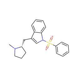 CN1CCC[C@H]1Cc1cn(S(=O)(=O)c2ccccc2)c2ccccc12 ZINC000028465383