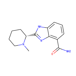 CN1CCCC[C@@H]1c1nc2c(C(N)=O)cccc2[nH]1 ZINC000040979349