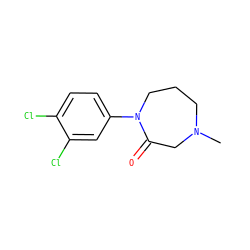 CN1CCCN(c2ccc(Cl)c(Cl)c2)C(=O)C1 ZINC000205370651