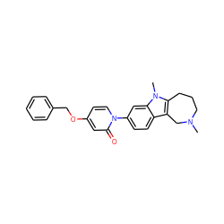 CN1CCCc2c(c3ccc(-n4ccc(OCc5ccccc5)cc4=O)cc3n2C)C1 ZINC000115009074