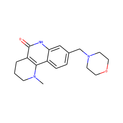 CN1CCCc2c1c1ccc(CN3CCOCC3)cc1[nH]c2=O ZINC000118733587