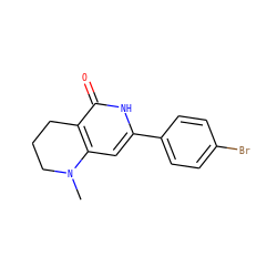 CN1CCCc2c1cc(-c1ccc(Br)cc1)[nH]c2=O ZINC000146138128