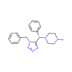 CN1CCN([C@@H](c2ccccc2)c2nnnn2Cc2ccccc2)CC1 ZINC000020121081