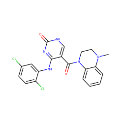 CN1CCN(C(=O)c2c[nH]c(=O)nc2Nc2cc(Cl)ccc2Cl)c2ccccc21 ZINC000299827721