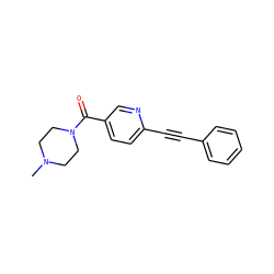 CN1CCN(C(=O)c2ccc(C#Cc3ccccc3)nc2)CC1 ZINC000043123563